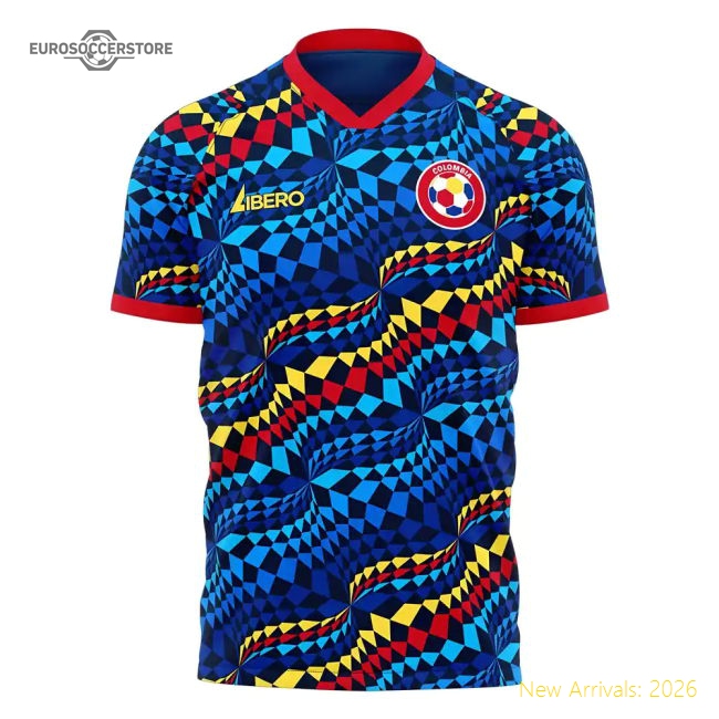 Colombia 2025-2026 Fourth Concept Football Kit (Libero) (MINA 13)-Football Jersey Hub