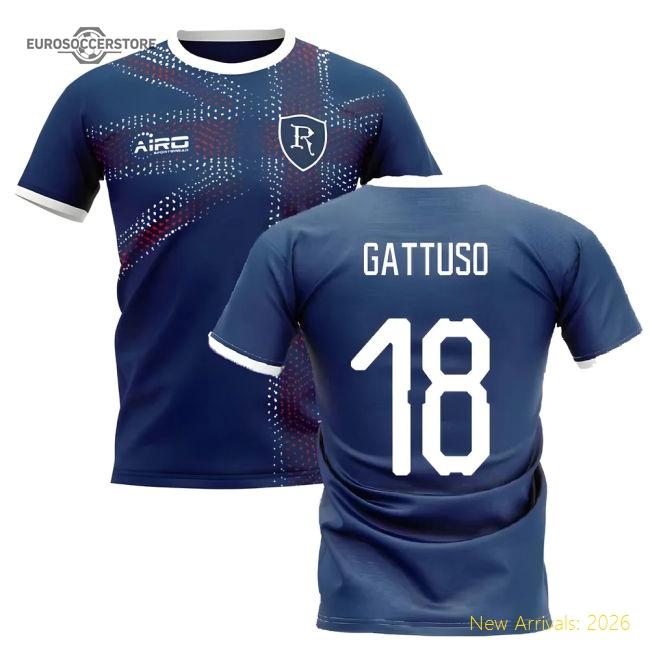 2025-2026 Glasgow Home Concept Football Shirt (GATTUSO 18)-Football Jersey Hub