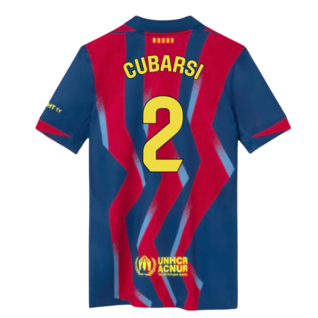 2025-2026 Barcelona Fourth Shirt (Kids) (Cubarsi 2)-Football Jersey Hub