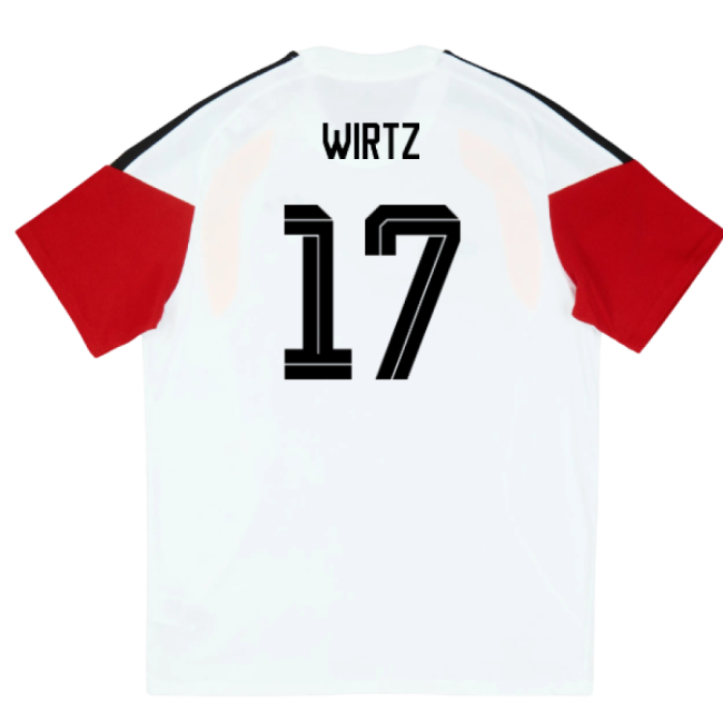 2026-2027 Germany Training Tee (White) - Kids (Wirtz 17)-Football Jersey Hub