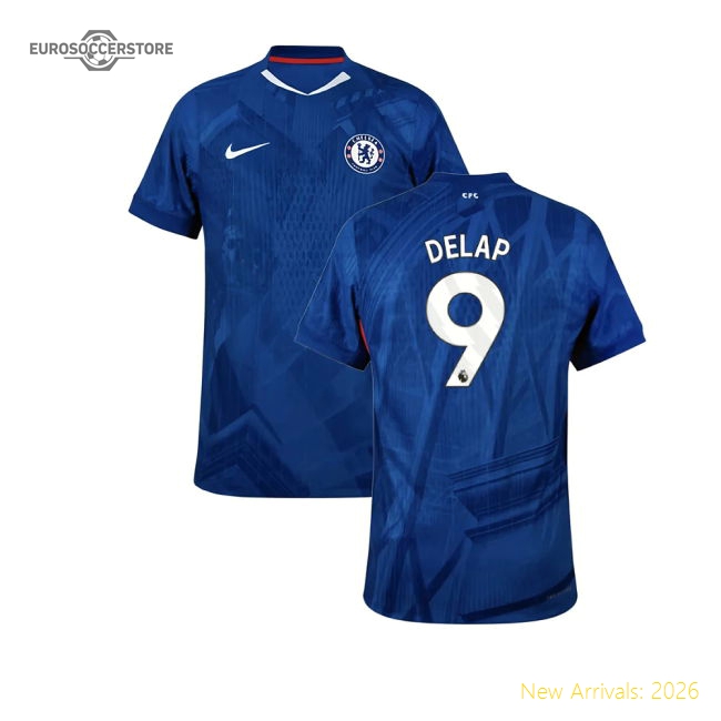 2025-2026 Chelsea Home Authentic Shirt (Delap 9)-Football Jersey Hub