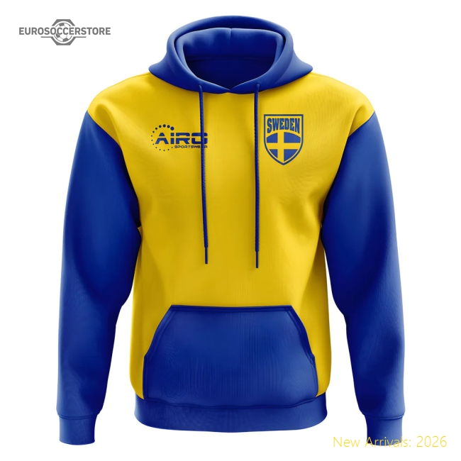 2025-2026 Sweden Home Concept Hoody-Football Jersey Hub