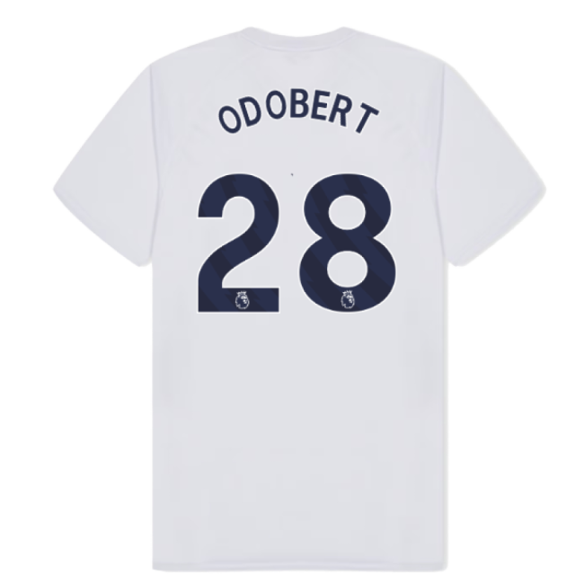 Tottenham Hotspur Poly T-shirt (White) (Odobert 28)-Football Jersey Hub