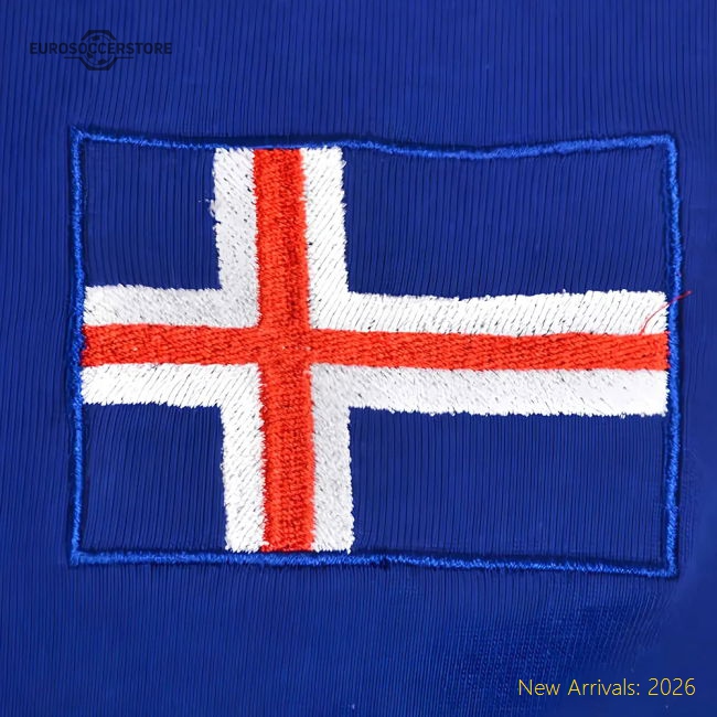 Iceland Raglan Sleeve Royal/White T-Shirt-Football Jersey Hub
