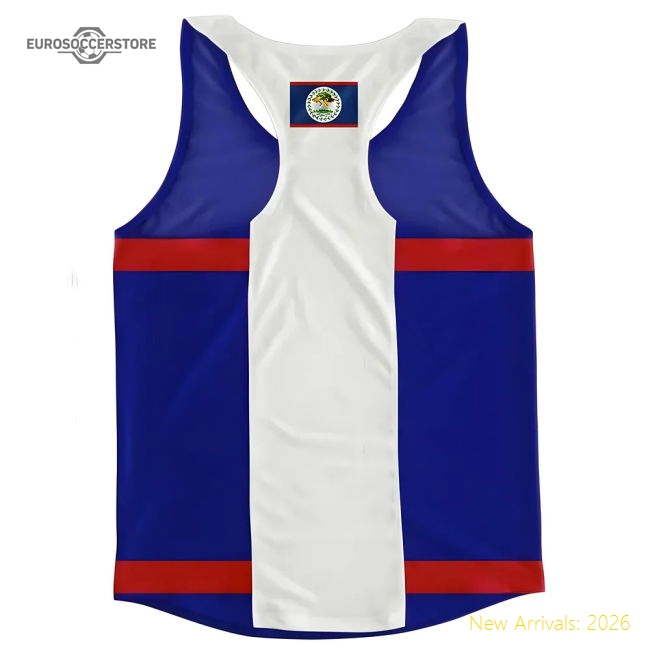 Belize Flag Running Vest-Football Jersey Hub