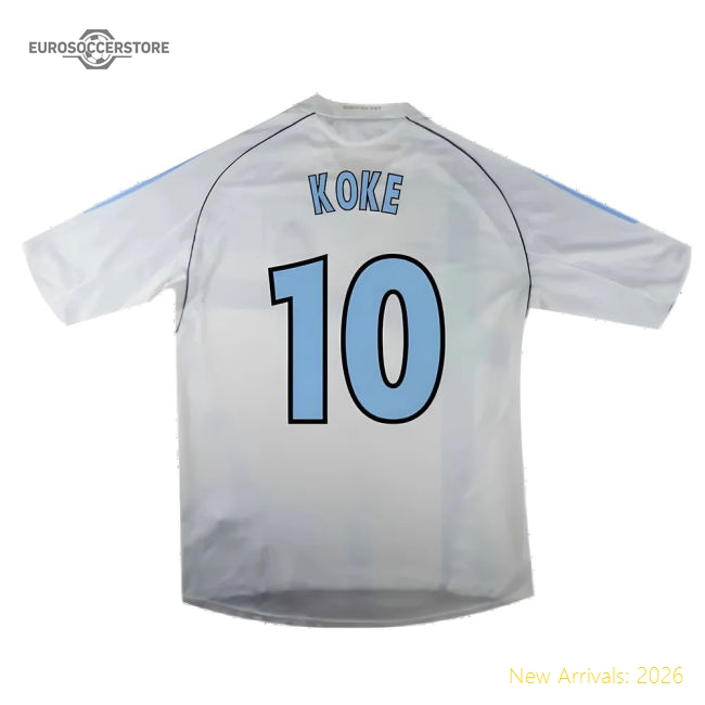 Marseille 2004-05 Home Shirt ((Excellent) L) (Koke 10)-Football Jersey Hub