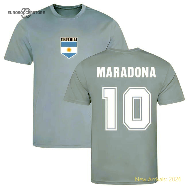 Maradona Argentina Training Jersey (Sky Blue)-Football Jersey Hub