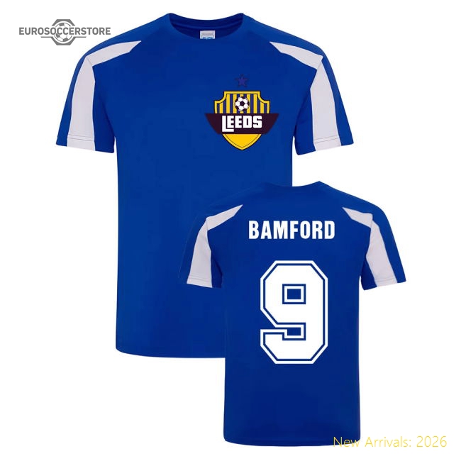 Patrick Bamford Leeds Sports Training Jersey (Blue)-Football Jersey Hub