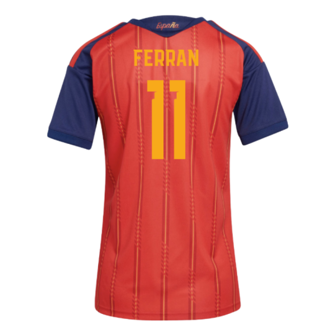 2026-2027 Spain Home Shirt (Womens) (Ferran 11)-Football Jersey Hub