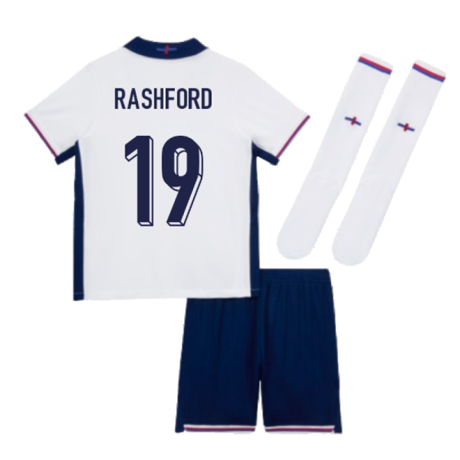 2024-2025 England Home Mini Kit (Rashford 19)-Football Jersey Hub
