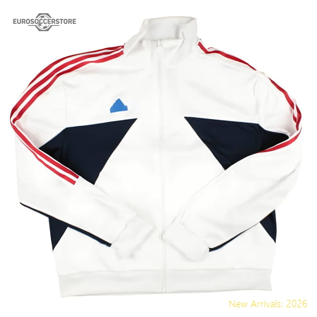 2024-2025 England House of Tiro Track Top (White)-Football Jersey Hub