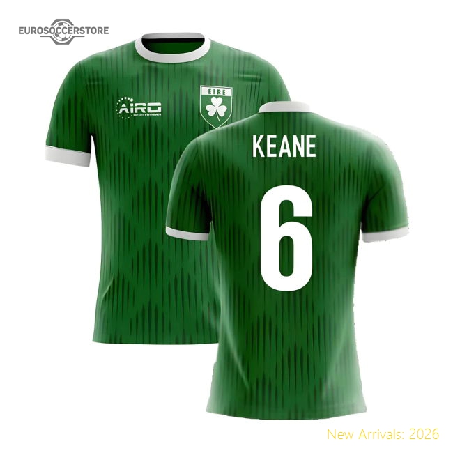 2025-2026 Ireland Airo Concept Home Shirt (Keane 6) - Kids-Football Jersey Hub
