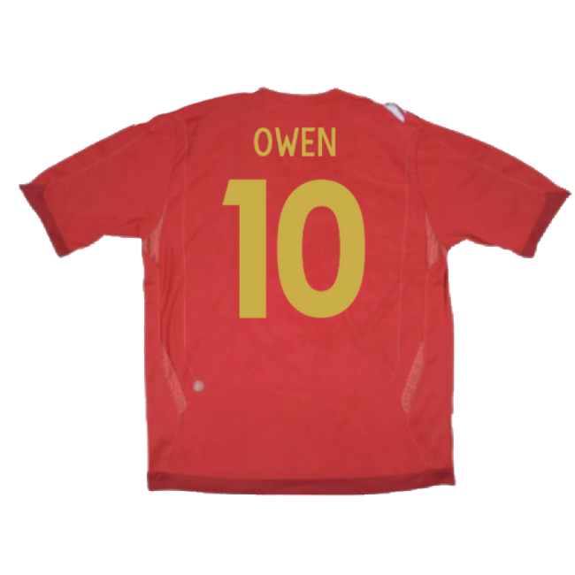 England 2006-08 Away Shirt (XLB 158cm) (Excellent) (OWEN 10)-Football Jersey Hub