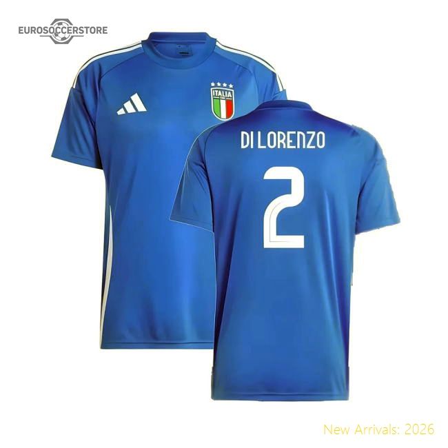 2024-2025 Italy Home Fan Jersey (DI LORENZO 2)-Football Jersey Hub
