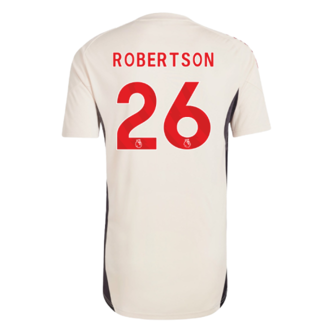 2025-2026 Liverpool Training Jersey (White) (Robertson 26)-Football Jersey Hub