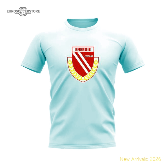 Energie Cottbus Badge T-shirt (White)-Football Jersey Hub
