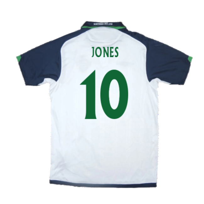 Northern Ireland 2009-10 Away Shirt ((Very Good) XL) (Jones 10)-Football Jersey Hub
