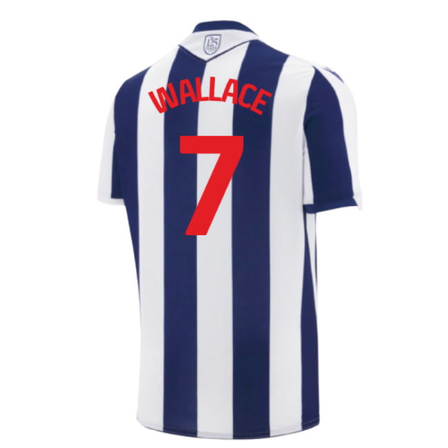 2025-2026 West Bromwich Albion WBA Home Shirt (Wallace 7)-Football Jersey Hub