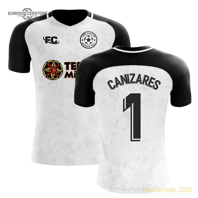 2018-2019 Valencia Fans Culture Home Concept Shirt (CANIZARES 1)-Football Jersey Hub