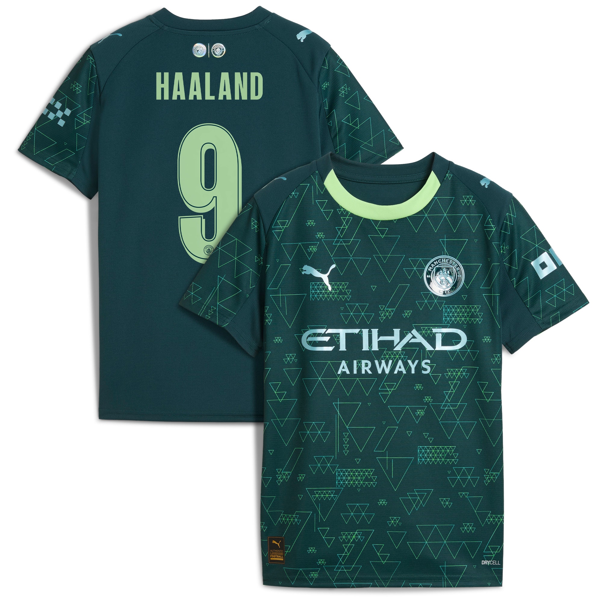 Erling Haaland #9 Manchester City x EA SPORTS FC Youth 2025/26 Fourth Jersey - Green