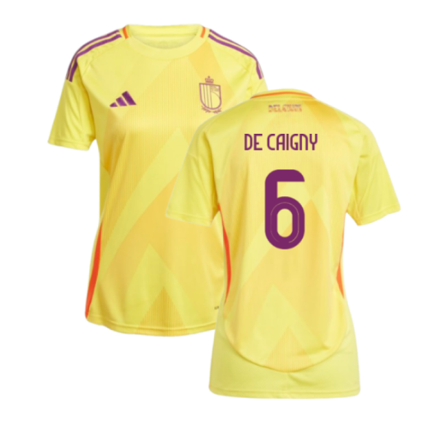 2025-2026 Belgium Womens Team Away Shirt (Ladies) (De Caigny 6)-Football Jersey Hub