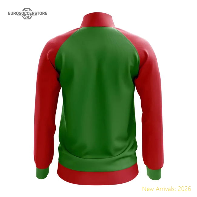 Burkina Faso Concept Football Track Jacket (Green) - Kids-Football Jersey Hub