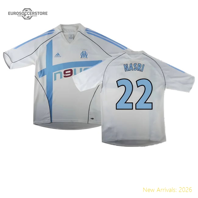 Marseille 2004-05 Home Shirt ((Excellent) L) (Nasri 22)-Football Jersey Hub