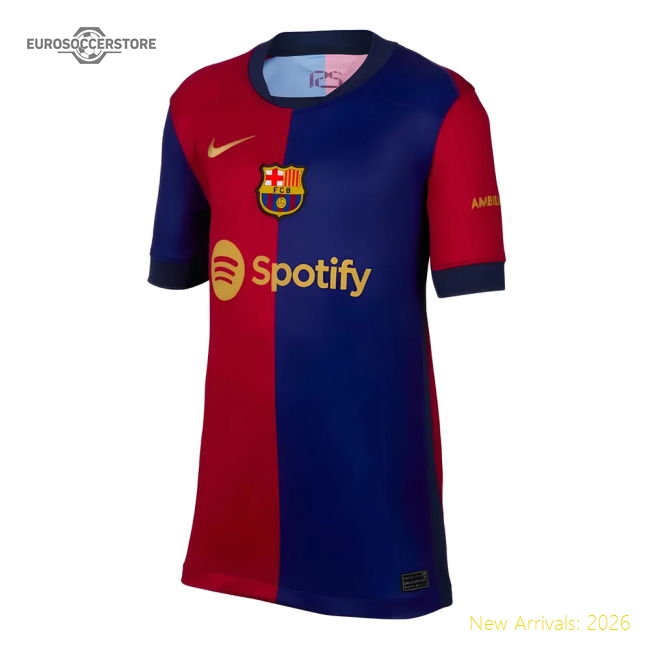 2024-2025 Barcelona Home Shirt (Kids) (Lamine Yamal 19)-Football Jersey Hub