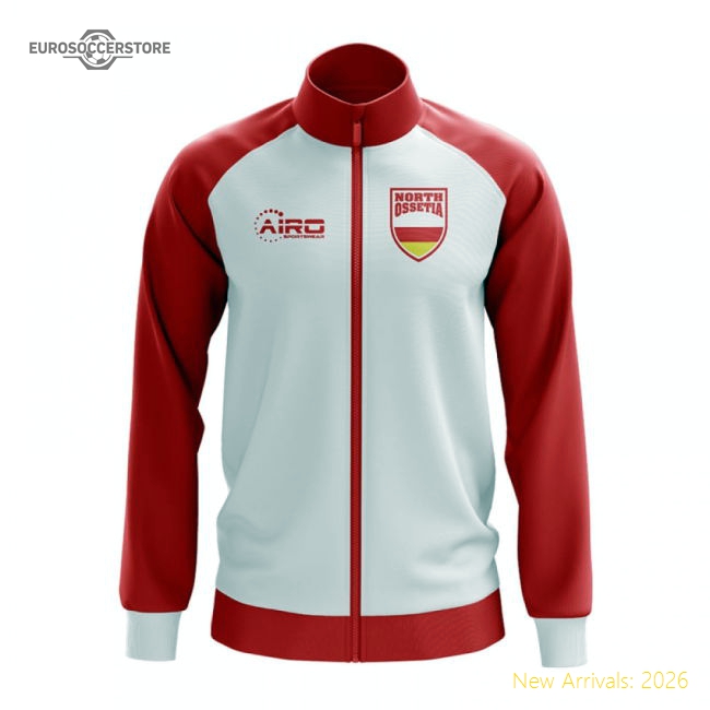 North Ossetia Concept Football Track Jacket (White)-Football Jersey Hub
