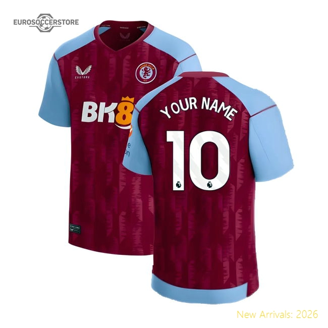 2023-2024 Aston Villa Home Shirt (Your Name)-Football Jersey Hub