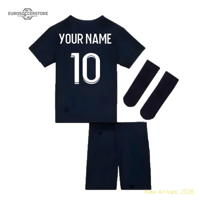 2022-2023 PSG Little Boys Home Kit (Your Name)-Football Jersey Hub
