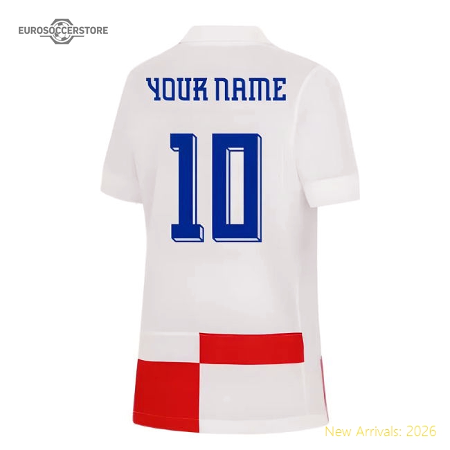 2024-2025 Croatia Home Shirt (Kids) (Your Name)-Football Jersey Hub