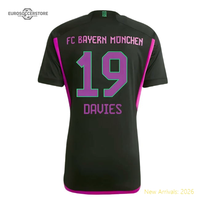 2023-2024 Bayern Munich Away Shirt (Davies 19)-Football Jersey Hub