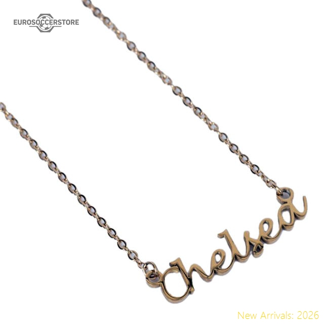 Chelsea FC Gold Plated Name Dropper Necklace-Football Jersey Hub