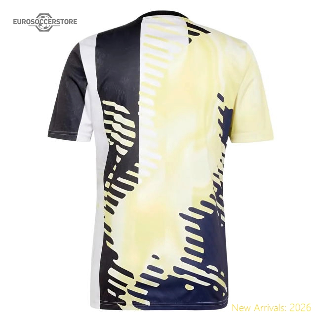 2025 Juventus Pre-Match Shirt (Yellow)-Football Jersey Hub