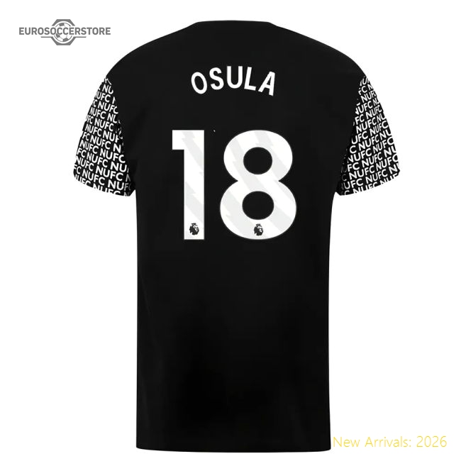 Newcastle Graphic T-Shirt (Black) (Osula 18)-Football Jersey Hub