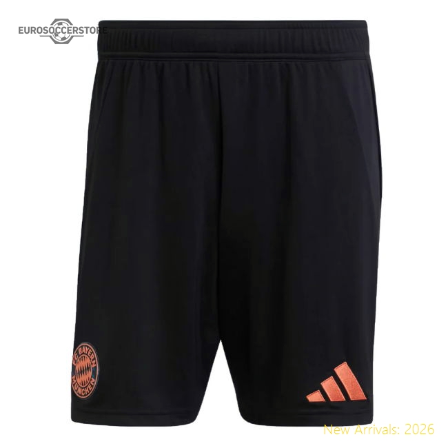2024-2025 Bayern Munich Away Shorts (Black)-Football Jersey Hub