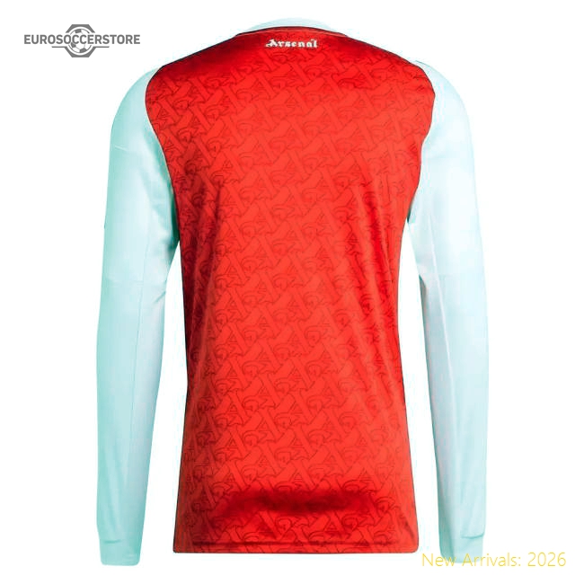 2025-2026 Arsenal Long Sleeve Home Shirt-Football Jersey Hub