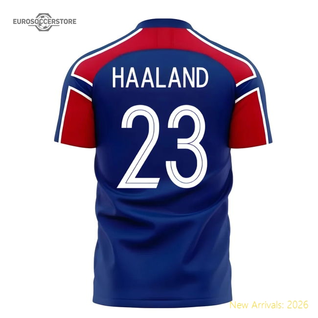Norway 2025-2026 Away Concept Football Kit (Libero) (HAALAND 23)-Football Jersey Hub