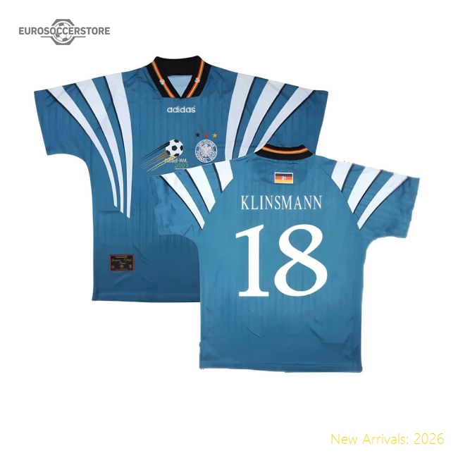 Germany 1996-98 Away Shirt ((Very Good) S) (Klinsmann 18)-Football Jersey Hub