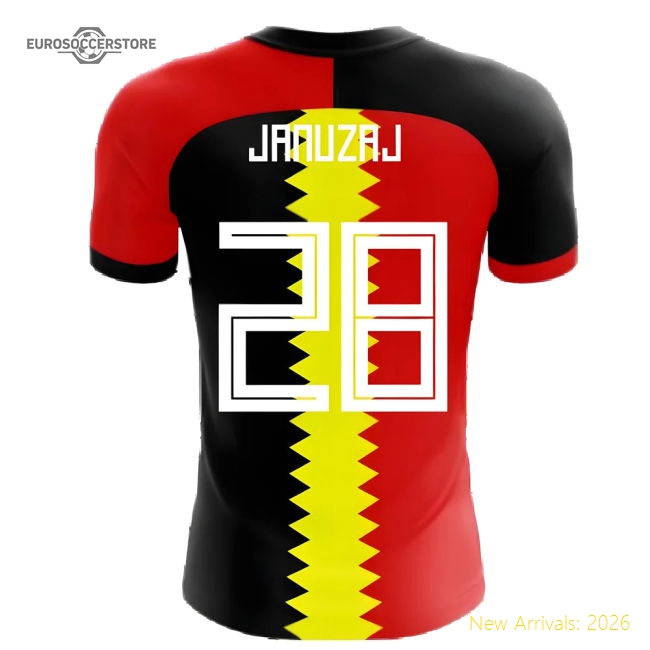 2025-2026 Belgium Flag Concept Football Shirt (Januzaj 28)-Football Jersey Hub