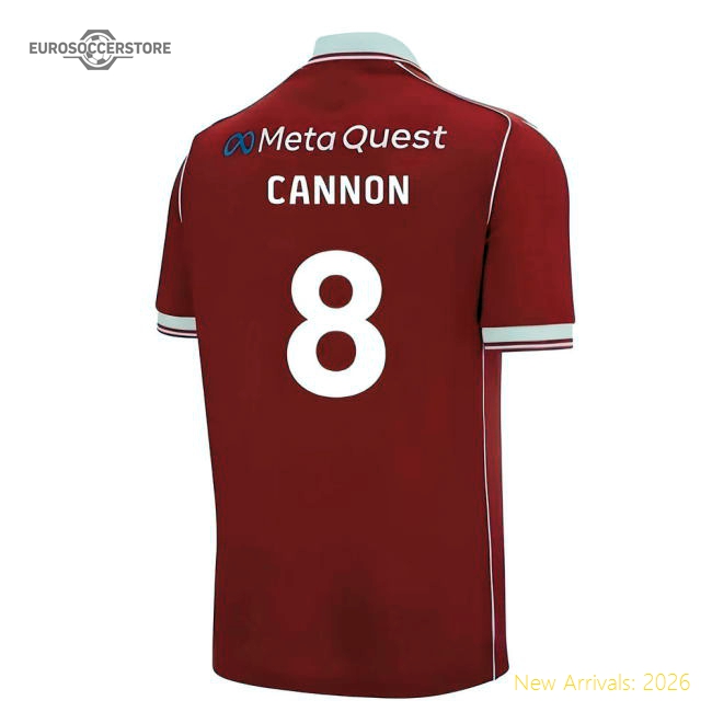 2025-2026 Wrexham Home Shirt (Cannon 8)-Football Jersey Hub