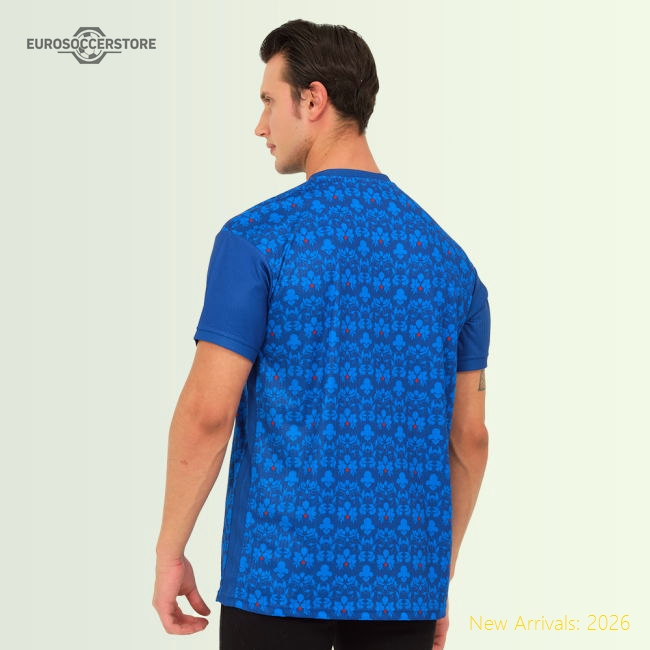 Italy Legacy Football Jersey Blue (Wolvate) Adult Short Sleeve-Football Jersey Hub