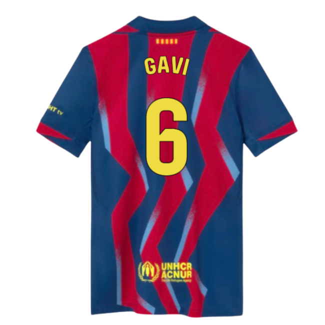 2025-2026 Barcelona Fourth Shirt (Kids) (Gavi 6)-Football Jersey Hub