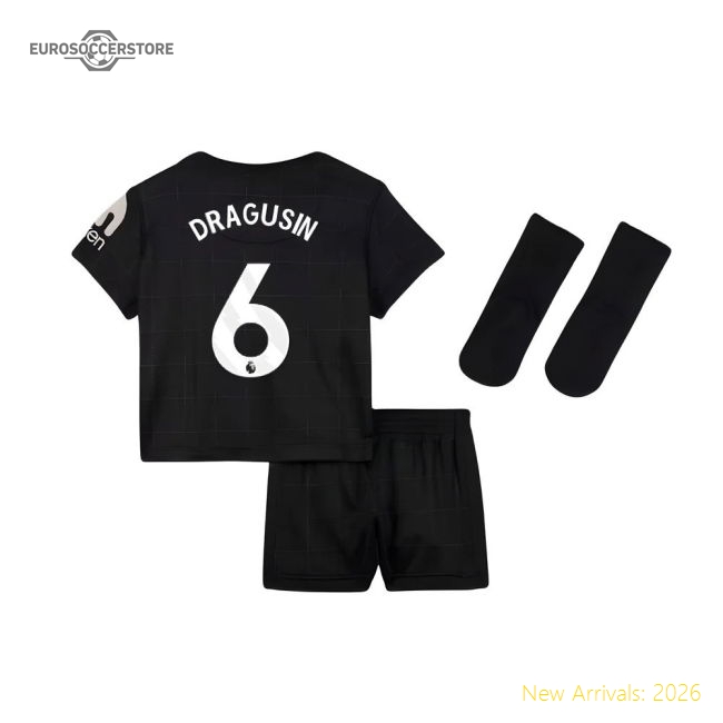 2025-2026 Tottenham Away Baby Kit (Dragusin 6)-Football Jersey Hub
