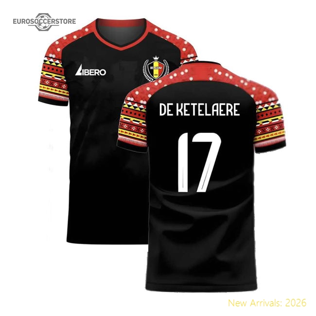 Belgium 2024-2025 Away Concept Football Kit (Libero) (7-8y) (BNWT) (De Ketelaere 17)-Football Jersey Hub