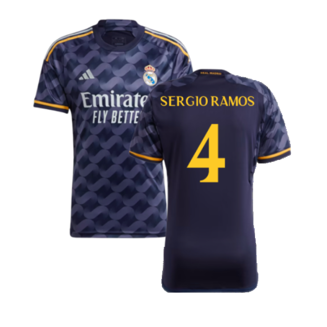 2023-2024 Real Madrid Away Shirt (Sergio Ramos 4)-Football Jersey Hub