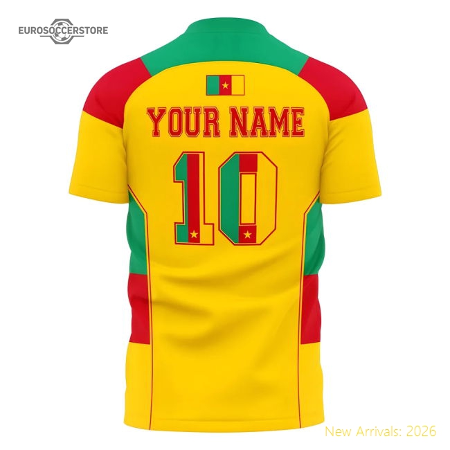Cameroon World Cup Supporters Jersey (Yellow) - Womens-Football Jersey Hub