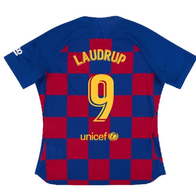 Barcelona 2019-20 Womens Home Shirt (Vaporkit) ((Excellent) S) (LAUDRUP 9)-Football Jersey Hub