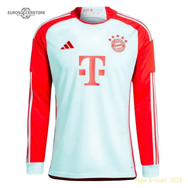 2023-2024 Bayern Munich Long Sleeve Home Shirt (Kids)-Football Jersey Hub